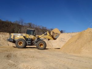 Archer sand pit fill dirt and loader