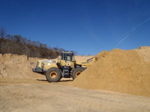 Archer sand pit fill dirt and loader