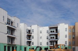 The Nine apartment community construction project